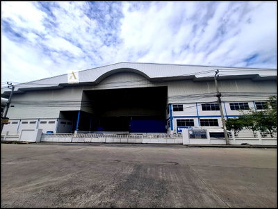 เช่าโรงงาน เดอะ โมเดิร์น จิมส์ ช็อปปิ้ง มอลล์ : AW602 ให้เช่าโกดัง โรงงานเกือบ 7 ไร่ พื้นที่ 5,500 ตร.ม. พื้นที่สีม่วง บางนา-ตราด กม.23
