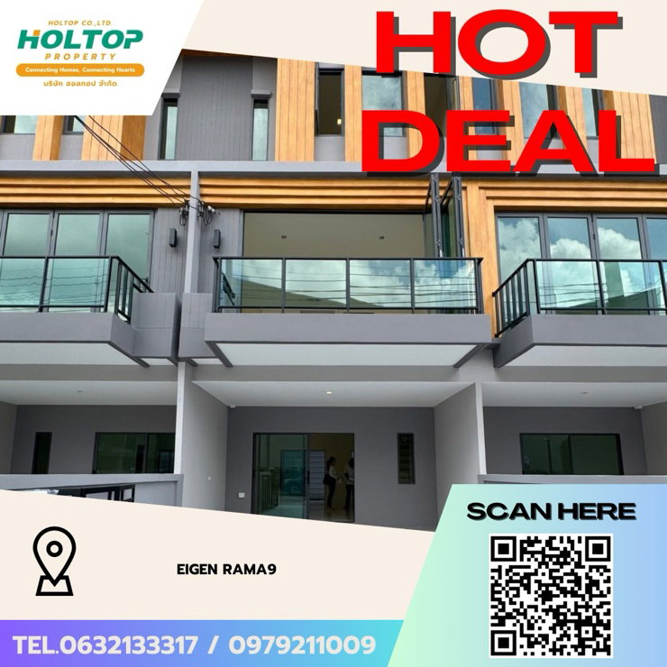 Townhouses for rent : #Z3109💥 101168 🔥For Rent: Eigen Rama 9 