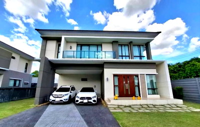 เช่าบ้านเดี่ยว นนทบุรี : ให้ เช่า บ้านหรู The City ราชพฤกษ์-สวนผัก- 120 ตร.ว.*หลังมุม* ใกล้รถไฟฟ้าสายสีแดงสถานีตลิ่งชัน-บางบำหรุ
