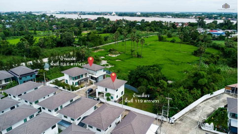 ขายขาดทุน บ้าน 2 หลังติดกัน ภัทรีดา อเวนิว 2 สามโคก | รวม 202.5 ตร.วา บ้านพ่อแม่–ลูก–ออฟฟิศ ราคา 13.8 ล้าน
