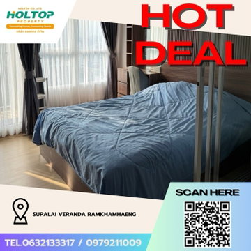 #Z3099💥101168🔥 Condo for rent: Supalai Veranda Ramkhamhaeng