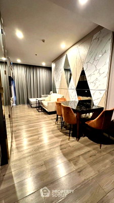 คอนโดให้เช่า : คอนโด 1 ห้องนอน ชั้น 28 Whizdom Essence Sukhumvit ใกล้ BTS Punnawithi (ID 2003545)