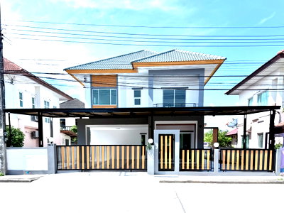 ขายบ้านเดี่ยว : บ้านเดี่ยว สวยๆ แต่งใหม่ทั้งหลัง พร้อมเฟอร์ กว้างมาก หมู่บ้าน เปี่ยมภิรมย์ รีสอร์ท รีโนเวทใหม่ พร้อมอยู่ คู้ซ้าย หนองจอก ซอยมิตรไมตรี 2