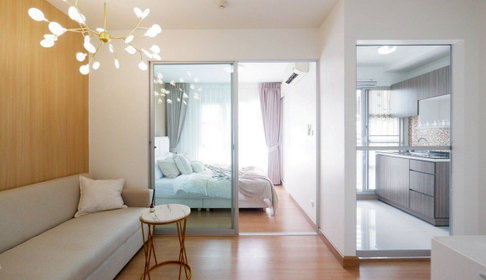 Call : 063-963-0333 Condo Den Vibhavadi @Don Mueang Airport 27.97 sq.m 1 Bedroom 6 floor Fully furnished