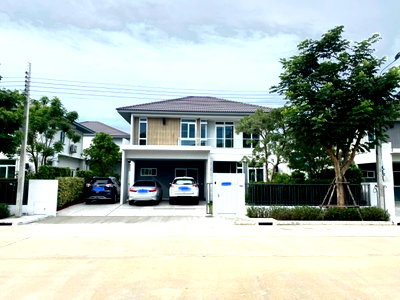 บ้านเดี่ยวให้เช่า : LB024 ให้เช่า | มัณฑนา บางนา–วงแหวน (ซอยราม 2)  บ้านเดี่ยวสไตล์โมเดิร์น พร้อมเฟอร์นิเจอร์ครบ เข้าอยู่ได้ทันที