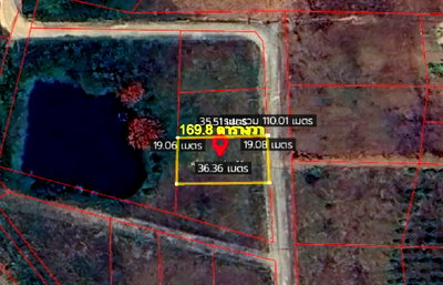 Land for sale Phetchabun : Land for sale, Khao Kho, Camp Son Subdistrict, 169.8 square meters, near Wat Phra That Phasornkaew, Plot 06