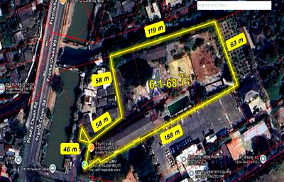 ที่ดิน วิทยาลัยเทคนิคการสัตวแพทย์ : ขายที่ดิน พร้อมอาคาร4ชั้น  6-1-68 ไร่ ติดถนนประชาชื่น และคลองประปา ใกล้ ม.ธุรกิจบัณฑิตย์  เหมาะ โรงเรียน จัดสรร โรงแรม