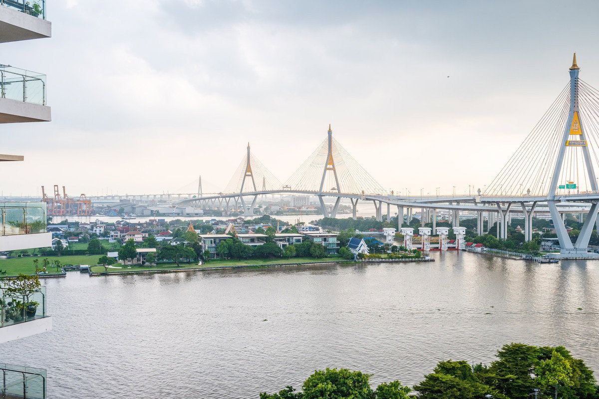 รูป 🌈 The Pano พระราม 3 วิวแม่น้ำ สะพาน โรแมนติก สวยสุด ห้องใหญ่ Combine รีโนเวทใหม่ 2 ห้องนอน 2 ห้องน้ำ - รูปที่ 49/51