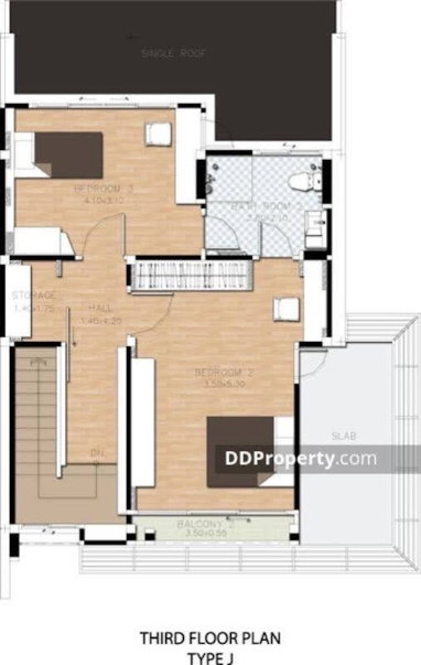 รูป ขายบ้านพร้อมผู้เช่าโครงการ Nirvana พระราม 9   3ชั้น ขนาด 38.5 ตรว. พื้นที่ใช้สอย 240 ตรม. 3 ห้องนอน  - รูปที่ 14/105