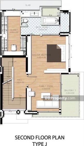 รูป ขายบ้านพร้อมผู้เช่าโครงการ Nirvana พระราม 9   3ชั้น ขนาด 38.5 ตรว. พื้นที่ใช้สอย 240 ตรม. 3 ห้องนอน  - รูปที่ 89/105
