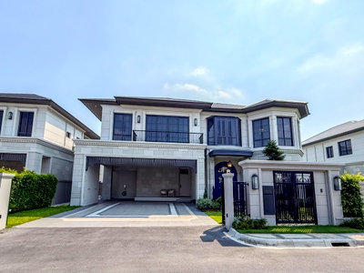 บ้านเดี่ยวให้เช่า : LB030 ให้เช่าบ้านหรูสไตล์คฤหาสน์ โครงการ นาราสิริ กรุงเทพกรีฑา สังคมคุณภาพ ใกล้ที่สุดของความเป็นส่วนตัวและมาตรฐานการอยู่อาศัยระดับสูงสุด