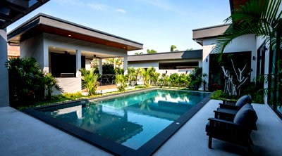 ขายบ้านเดี่ยว : HEHSP01 - ขายบ้านวิลล่า 4 ห้องนอน ฮอร์สชูพอยท์