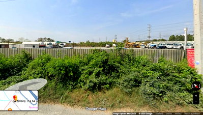 Land for sale TFD Industrial Estate : Vacant Land for Sale, 3 Rai 3 Ngan 1 sq. wah, Fronting the Main Road, with Tenant — Bang Pakong District, Chachoengsao