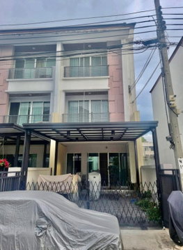 For Sale: Corner 3-Storey Townhome at Baan Klang Muang Ladprao 101 | Fully Built-in | Extended Front & Back | Move-in Ready