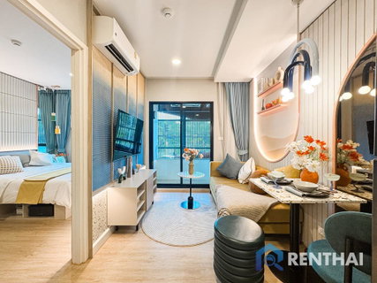 ห้องแบบ 1 ห้องนอน ขนาด 29 ตร.ม. ออกแบบลงตัว ใช้พื้นที่อย่างชาญฉลาด  พร้อมเข้าอยู่.
