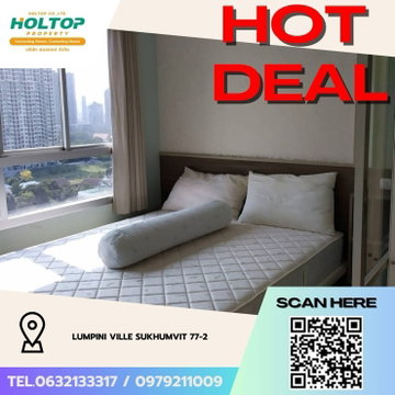 #Z3314💥 241168 🔥Condo for rent: Lumpini Ville Sukhumvit 77-2