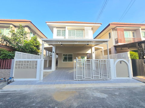 ลดพิเศษเหลือเพียง3.1ล้านเท่านั้น บ้านแฝด ตกแต่งรีโนเวทใหม่ กว้างขวาง ทำเลดี เดินทางสะดวก หมู่บ้าน บุณฑริก นิวสไตล์   ต.ลาดสวาย อ.ลำลูกกา จ.ปทุมธานี 