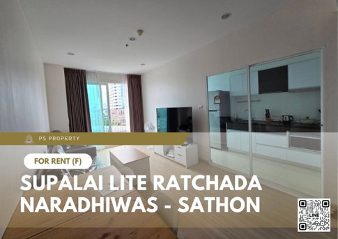 For rent ✨ Supalai Lite Ratchada - Naradhiwas - Sathon ✨ 2 bedrooms, 2 bathrooms, fully furnished and equipped with appliances
