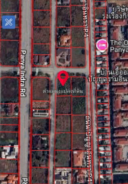 ขายที่ดิน หมู่บ้านปัญญา P4 ถนนปัญญาอินทรา พระยาสุเรนทร์ กทม