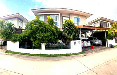 บ้านเดี่ยว เมืองสมุทรปราการ สมุทรปราการ : ขายบ้านเดี่ยว 2 ชั้น เนื้อที่ 50 ตารางวา หมู่บ้านเดอะทรัสต์ ศรีนครินทร์–แพรกษา ราคาลดพิเศษ