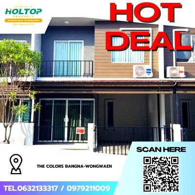 Townhouses for rent : #Z3425💥 011268 🔥House for rent: The Colors Bangna-Wongwaen