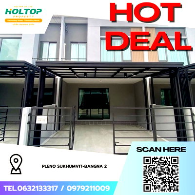 Townhouses for rent : #Z3415💥 011268 🔥House for rent: Pleno Sukhumvit-Bangna 2