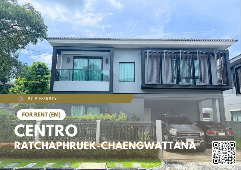 Houses for rent : Single house for rent 🔥 CENTRO Ratchaphruek-Chaengwattana 🔥 4 bedrooms, 3 bathrooms, fully furnished and equipped with appliances