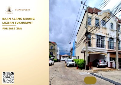 ทาวน์โฮมให้เช่า : ทาวน์เฮ้าส์ให้เช่า ✨ Baan Klang Muang Luzern Sukhumvit ✨ 3 ห้องนอน 3 ห้องน้ำ เฟอร์นิเจอร์ และ เครื่องใช้ไฟฟ้าครบ 