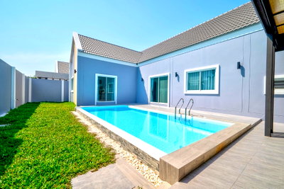 บ้านเดี่ยว หนองปรือ ชลบุรี : Nordic-Inspired 4-Bedroom Pool Villa for Sale