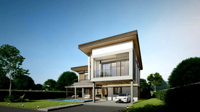 บ้านเดี่ยว หนองปรือ ชลบุรี : 3 Beds Zensiri Estate Jomtien in Pattaya for Sale
