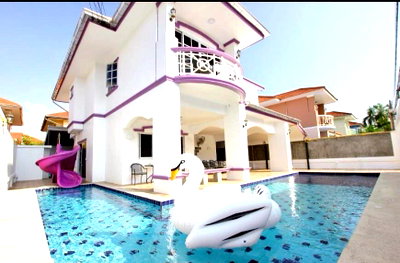 เช่าบ้านเดี่ยว ชลบุรี : Luxury Pool Villa for Rent – Jomtien Pattaya
