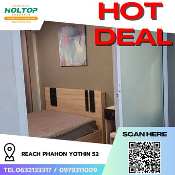 #R8010 🎉 031268  Condo for rent REACH Phahon Yothin 52 