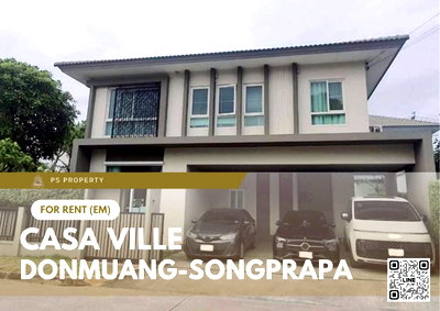 Houses for rent : House for rent ✨ Casa Ville Donmuang-Songprapa ✨ 4 bedrooms, 3 bathrooms, near Don Mueang Airport