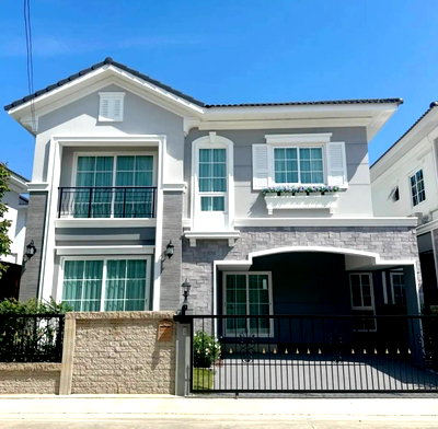 Houses for rent Tesco Lotus Srinakarindra : 💥CP-9578💥Empty house for rent, new house, Golden Neo Sukhumvit - Lasalle project (Sukhumvit 113), never occupied 👉 Add Line @expertcondo