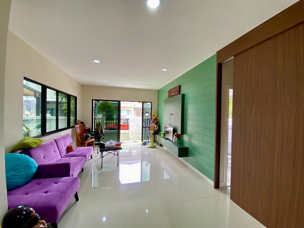 รูป 🏡 ขายบ้านแฝด 2 ชั้น เสนาพาร์ค วิลล์ รามอินทรา – วงแหวน บ้านพร้อมอยู่ ทำเลดี หน้าบ้านทิศใต้ มี Solar Cell ประหยัดค่าไฟ - รูปที่ 6/24