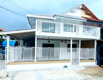 ขายทาวน์โฮม : ทาวน์เฮ้าส์ 2 ชั้น #หมู่บ้านพฤกษา3 วัดลาดปลาดุก! หลังริม เนื้อที่ 24 ตร.วา มีพื้นที่ด้านข้าง! ฟังก์ชันใหญ่ 4 ห้องนอน 2 ห้องน้ำ ต่อเติมระเบียงหน้าบ้าน