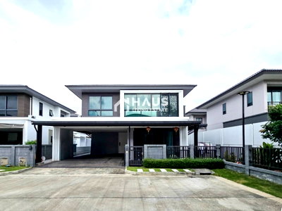 บ้านเดี่ยว ม.ราชพฤกษ์ : 🚨 คุ้มไม่ต้องทำเพิ่ม! แปลงริมส่วนตัว สภาพพร้อมอยู่ ต่อเติมครัว+ข้างบ้านครบ  🔥 แกรนด์ บริทาเนีย ราชพฤกษ์ - พระราม 5 🔥/ 4 ห้องนอน #HRM5022