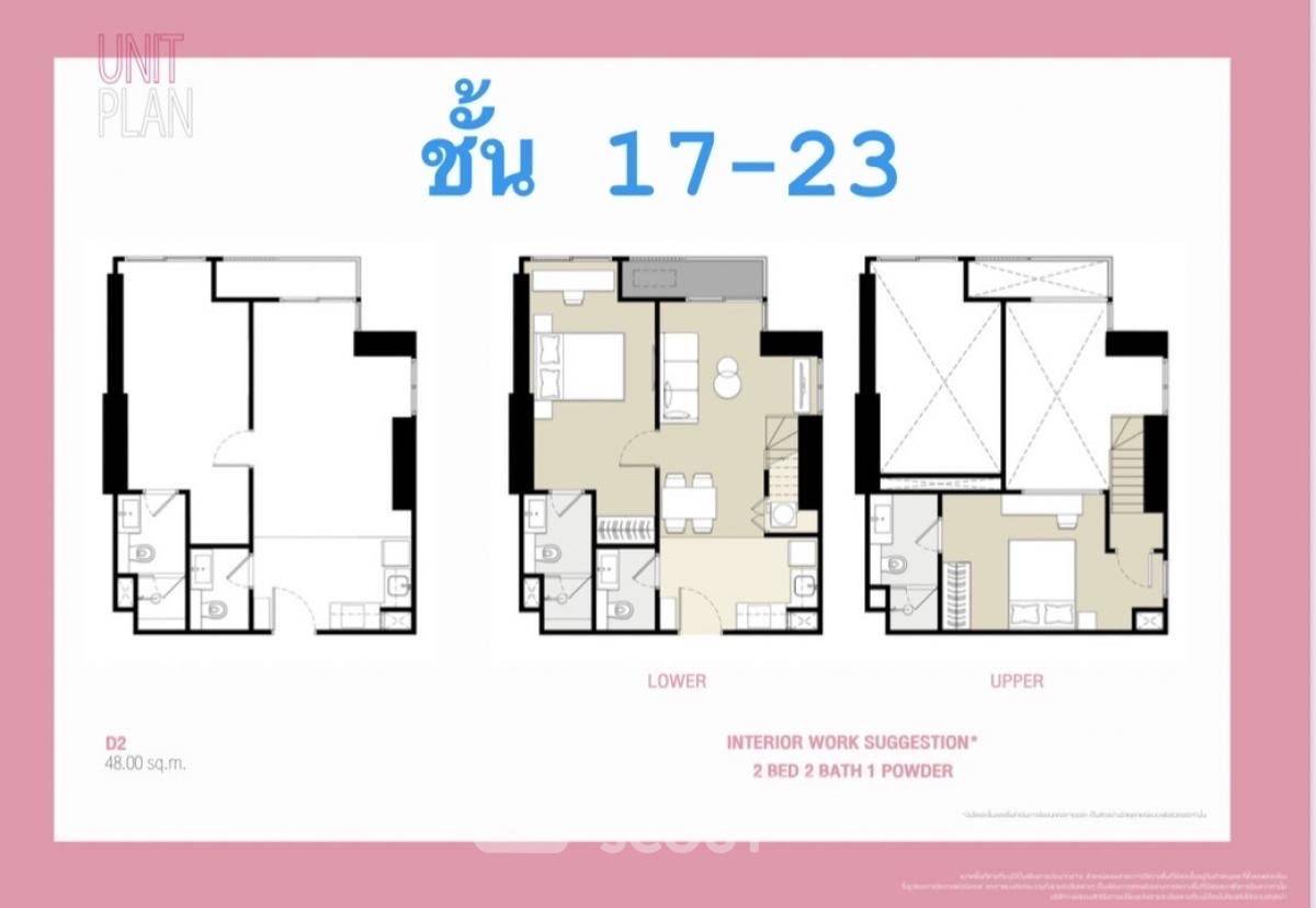 รูป คอนโด 2 ห้องนอน 69 ตร.ม. ชั้น 17 ที่ Culture Chula ใกล้ MRT สามย่าน 300 ม. (ID 2467631) - รูปที่ 7/8