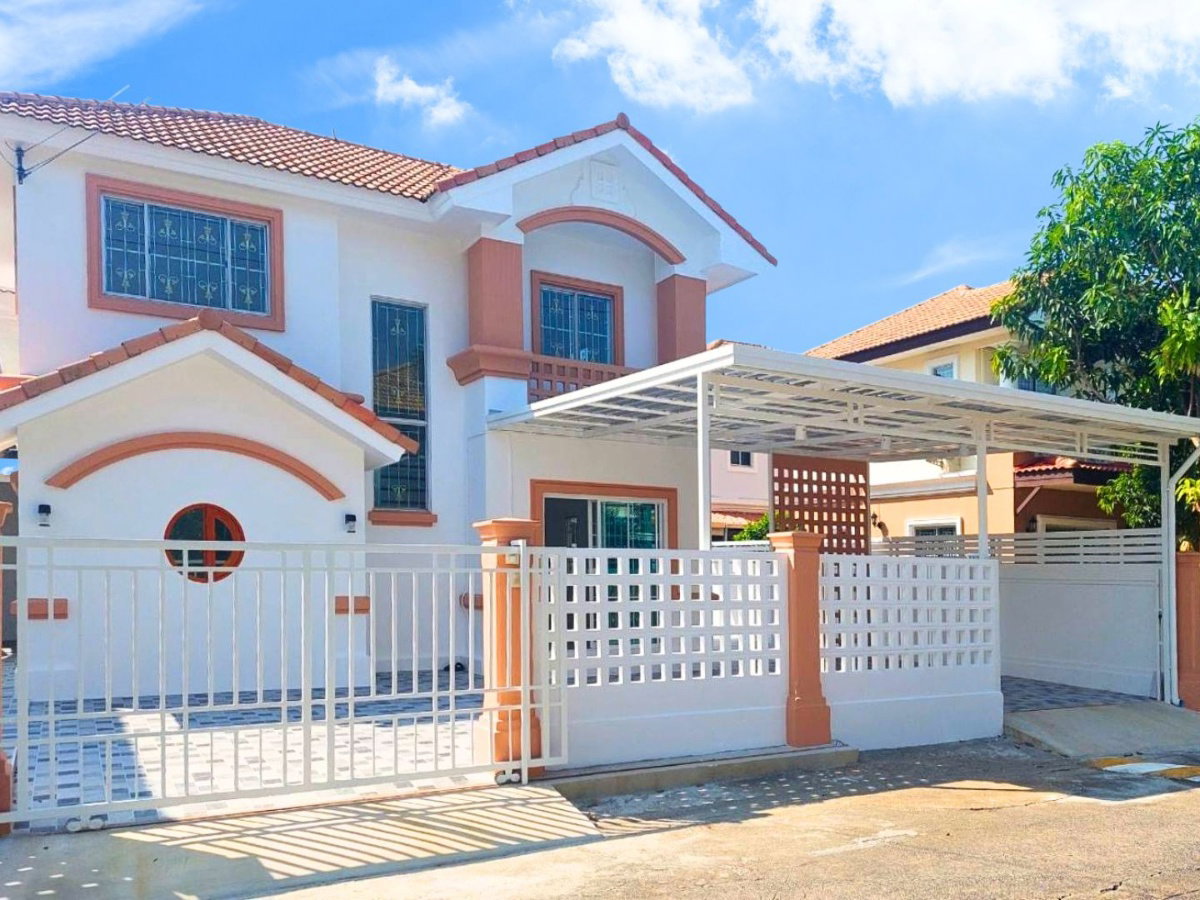 บ้านเดี่ยวพฤกษาวิลเลจ 3 คลองสาม เพิ่มพื้นที่ใช้สอย 4 ห้องนอน ใกล้สวนสาธารณะ รีโนเวทใหม่ทั้งหลัง พร้อมเข้าอยู่
