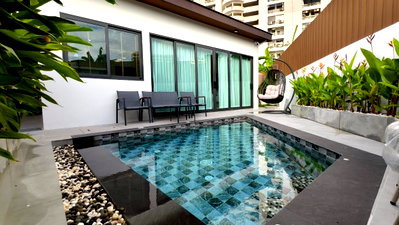 Houses for sale Rubberland : For sale Pool villa Pattaya in Central Pattaya,Fully furnished,Ready to move in. single-storey in Soi Chalermprakiat