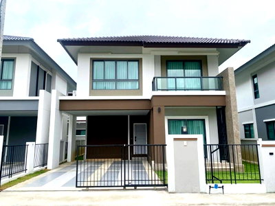 บ้านเดี่ยวให้เช่า : ให้เช่าบ้านเดี่ยว กาญจน์กนก 12 เฟส 3 พื้นที่ 150 ตรม. 3 ห้องนอน