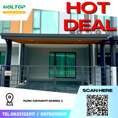 Townhouses for rent : #Z3507💥 071268 🔥House for rent: Pleno Sukhumvit-Bangna 2