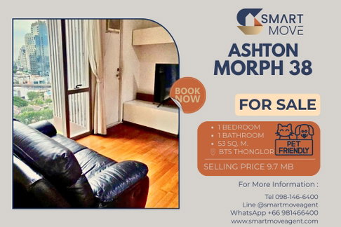 Sale with tenant! high floor13++, City View, North Facing, Pet Friendly !🔥 Code C20250800057.Ashton Morph 38, 1 bed, 1 bath, furnished, Special Deal!