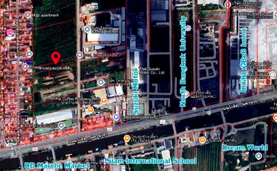 ที่ดิน ดรีมเวิลด์ : KT0011📲LineID @556ryccg🏘️ที่ดินรังสิตคลอง3 ขนาด 355.7 ตรว ซอยรังสิต-นครนายก69/1 ใกล้Suzuki Motor, มหาวิทยาลัยนอร์ทกรุงเทพ