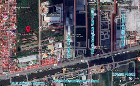 KT0011📲LineID @556ryccg🏘️ที่ดินรังสิตคลอง3 ขนาด 355.7 ตรว ซอยรังสิต-นครนายก69/1 ใกล้Suzuki Motor, มหาวิทยาลัยนอร์ทกรุงเทพ
