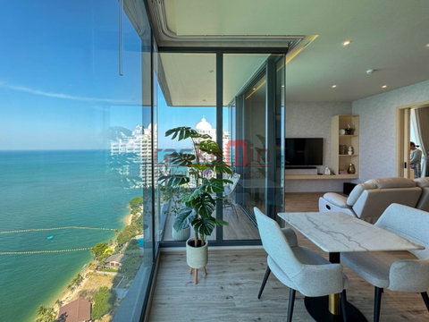 KT0028📲LineID @556ryccg🏖️2Bedroom 83sqm Floor31 Fully furnished AROM Wongamat Beach🦀North Pattaya