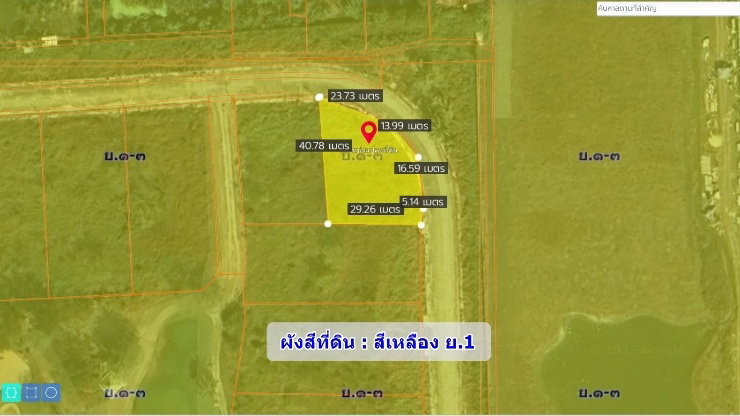รูป ที่ดินแปลงสวย 286 ตร.ว. ที่สุดแห่งทำเล แปลงมุม ในสนามกอล์ฟวินเซอร์ สุวินทวงศ์ ซ.15 - รูปที่ 3/18