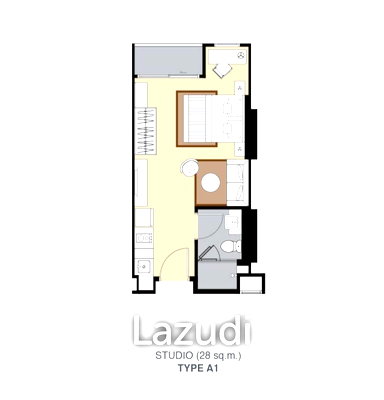 Condos for sale : 1 Bed 1 Bath 28.35 SQ.M Whizdom Avenue Ratchada - Ladprao