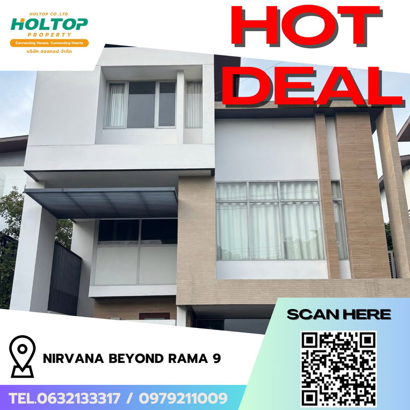 Houses for rent : #R8097 🎉 091268 House for rent, Nirvana Beyond Rama 9