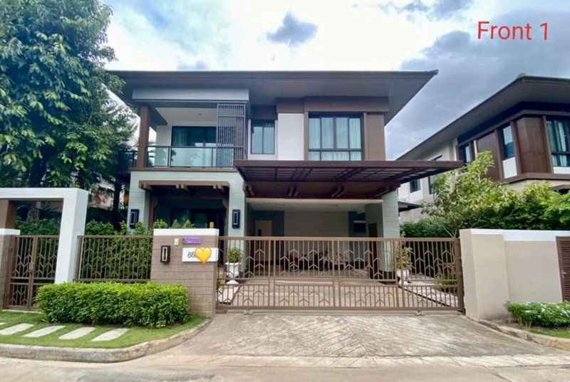 ขายบ้านเดี่ยว : ขายบ้านเดี่ยว เศรษฐสิริ วัชรพล เขตสายไหม สุขาภิบาล5 บ้านสไตล์ Homie Contemporary พร้อมเฟอร์นิเจอร์และเครื่องใช้ไฟฟ้า ใกล้แฟชั่นไอส์แลนด์